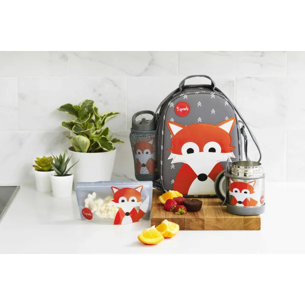 3 Sprouts Skuldertaske til Frokost og Snack, Ræv