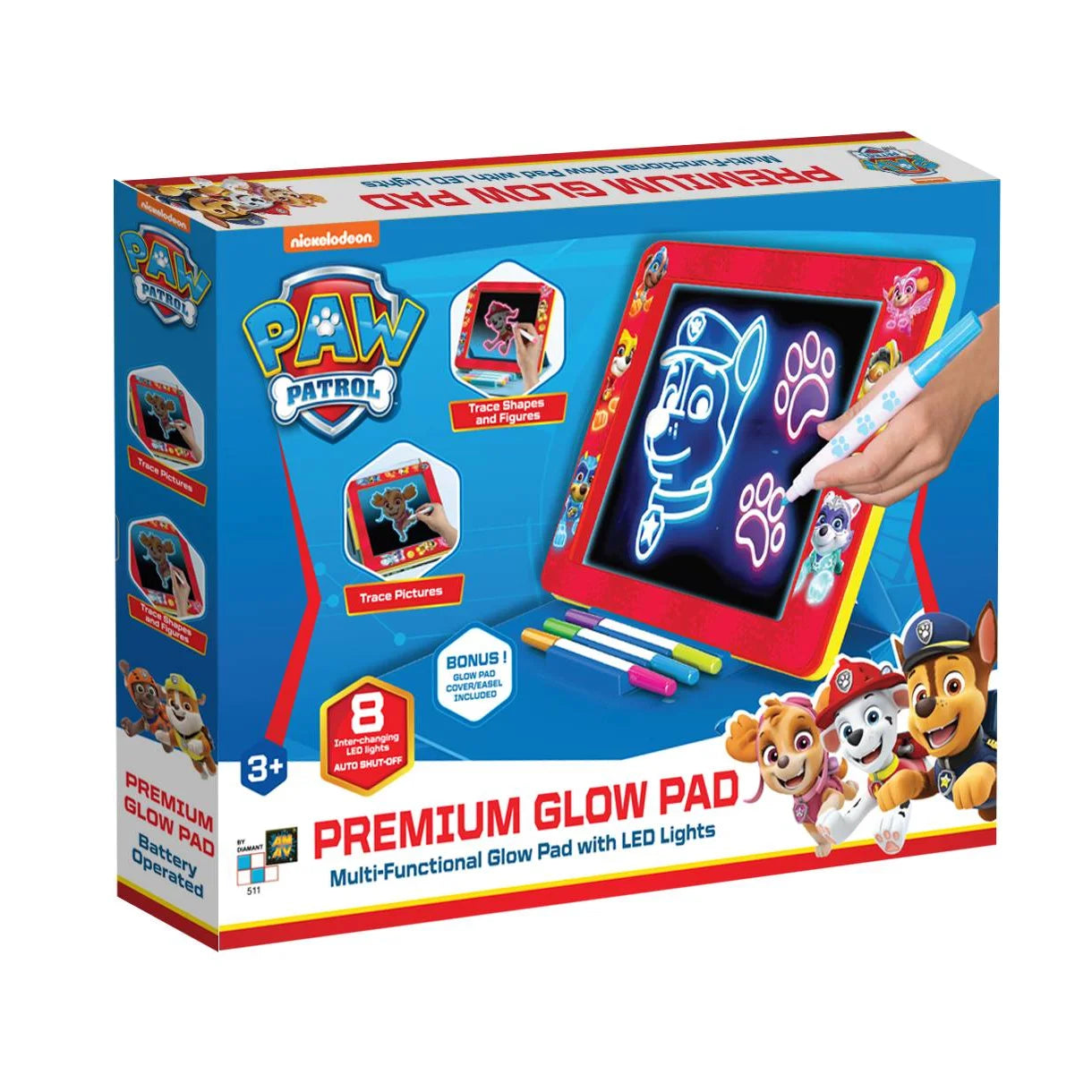 Paw Patrol Tegnetavle - Premium Glow Pad