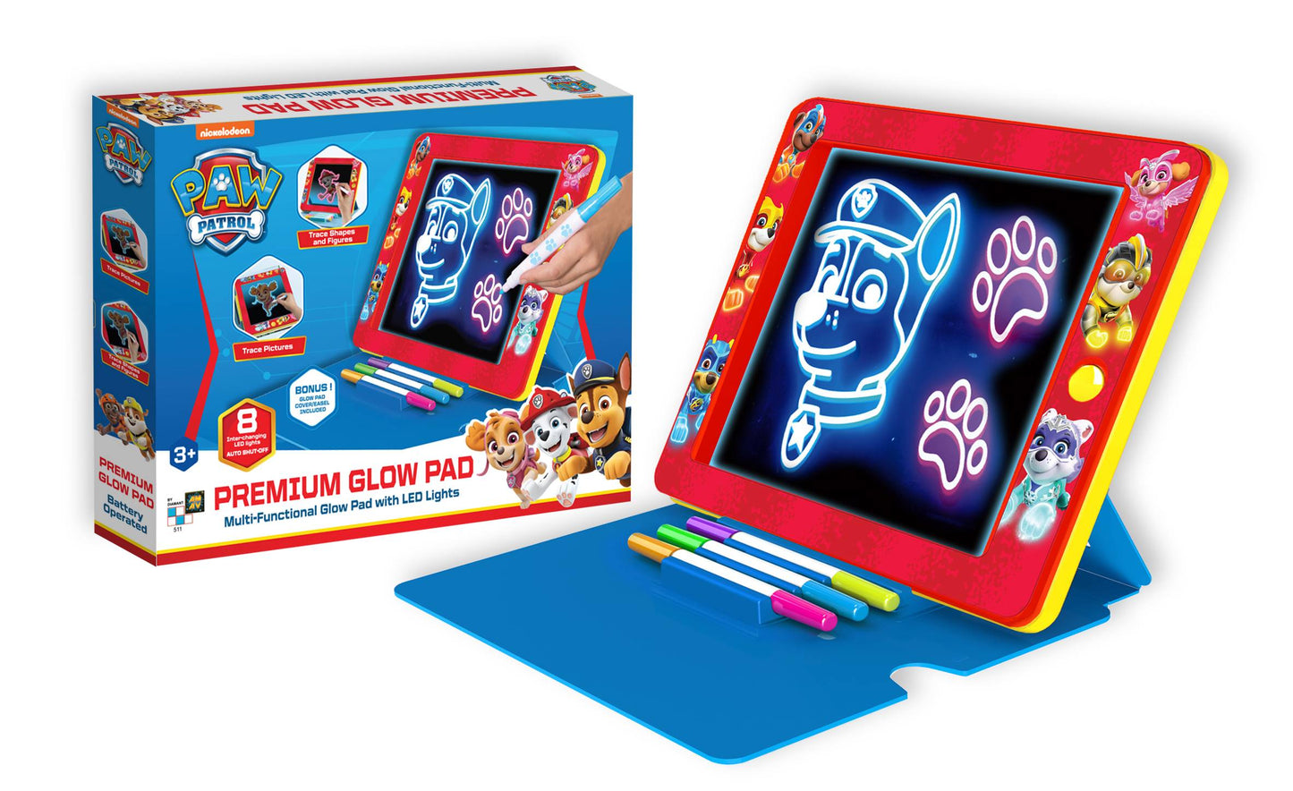 Paw Patrol Tegnetavle - Premium Glow Pad