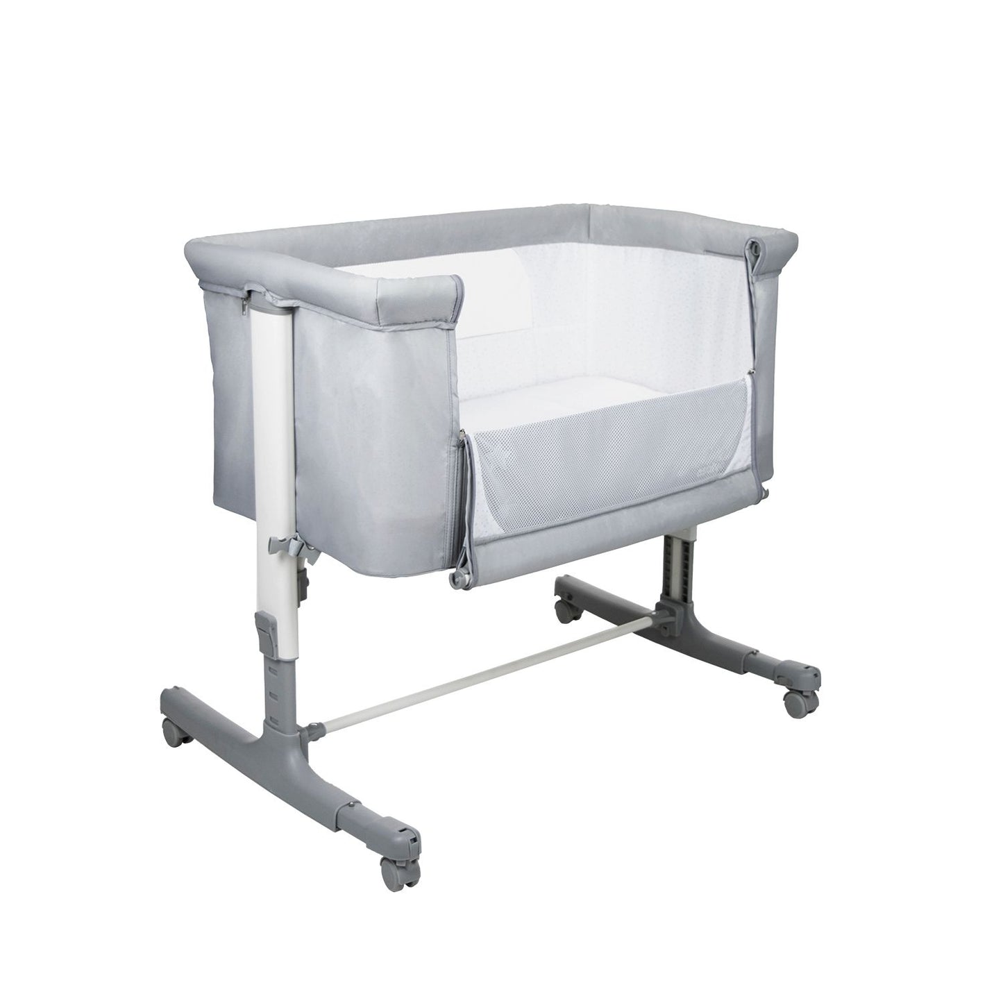 Asalvo Bedside Crib Mini Calm, Grå