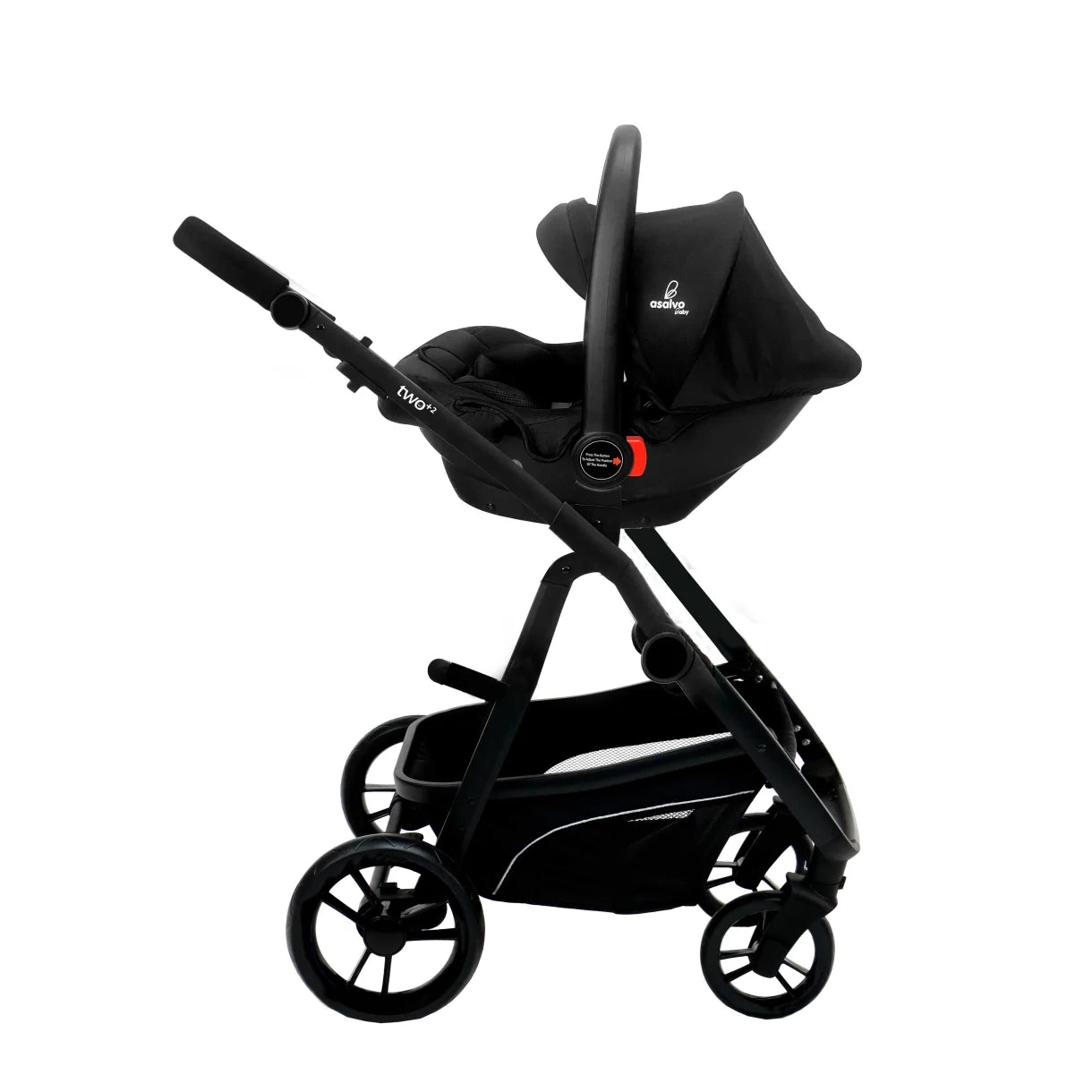 Asalvo Klapvogn Sæt Travel System Oslo 2, sort