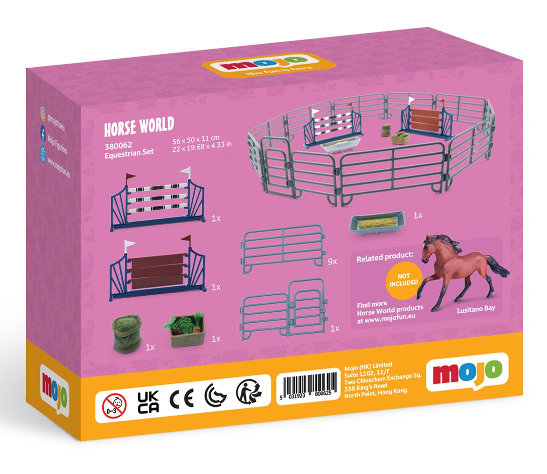 Mojo Heste ride ring (15 dele), Land liv